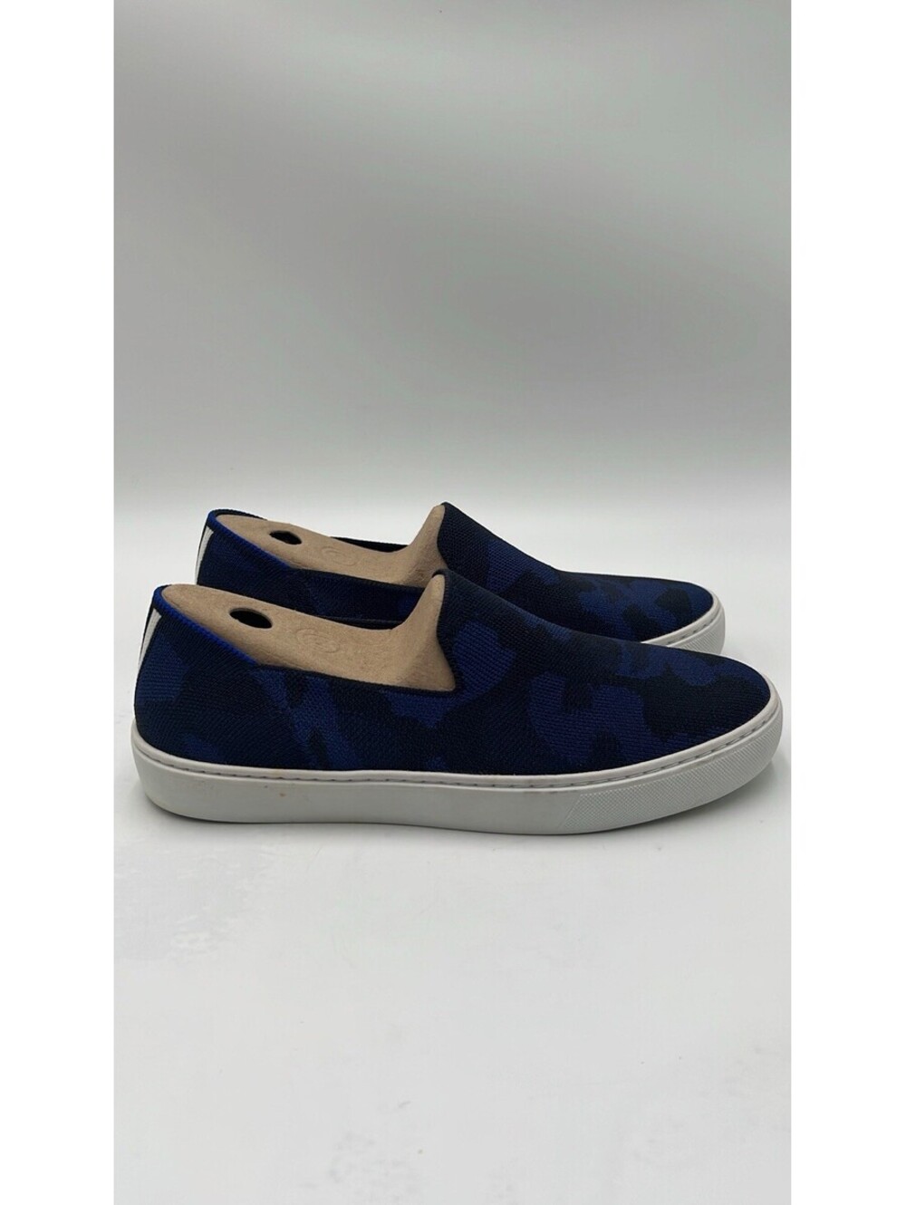Rothyโs Womenโs The Original Slip-On Sneaker Navy Camo Size 8
